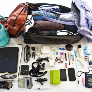 لیست لوازم سفر