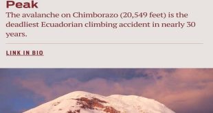 مرگ ۶ کوهنورد در چمبورازو