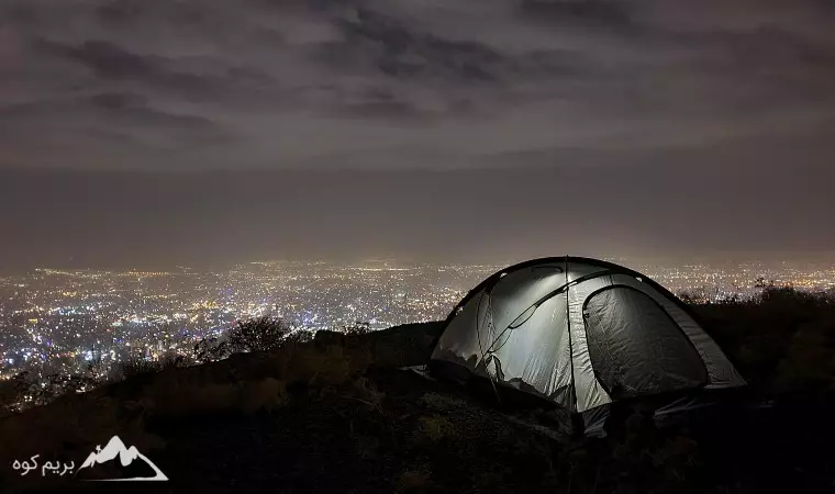 وسایل لازم برای شب ماندن در کوه